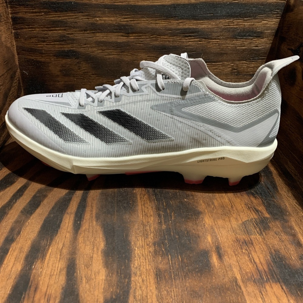 Adidas Adizero‎ Baseball Cleats Mens Sz 13 Electric+ TPU Lucid Pink Gray ID0942